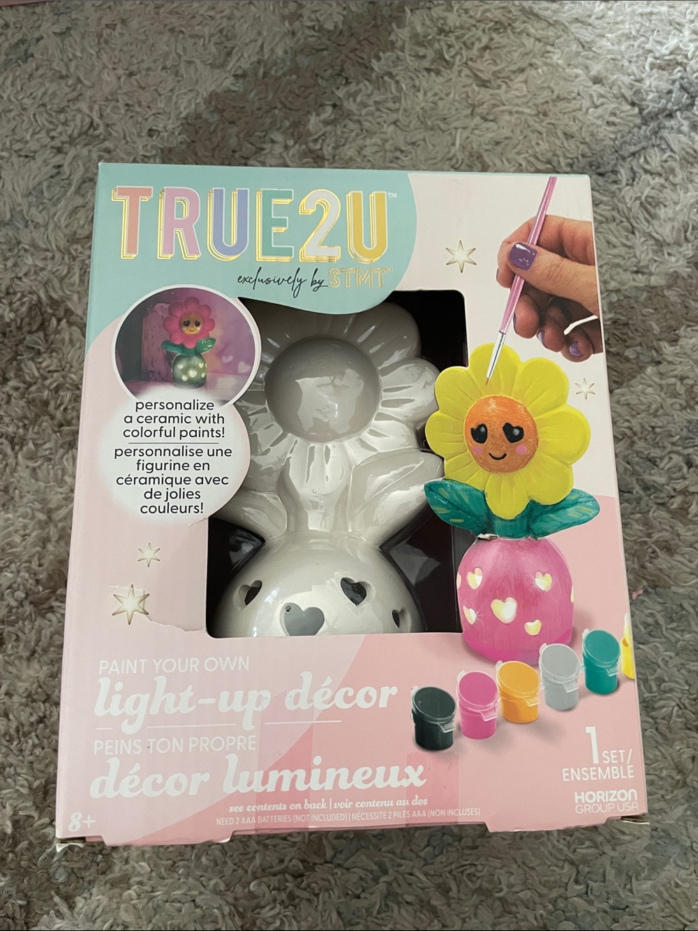 TRUE 2U Paint Your sown Light Up Flower New